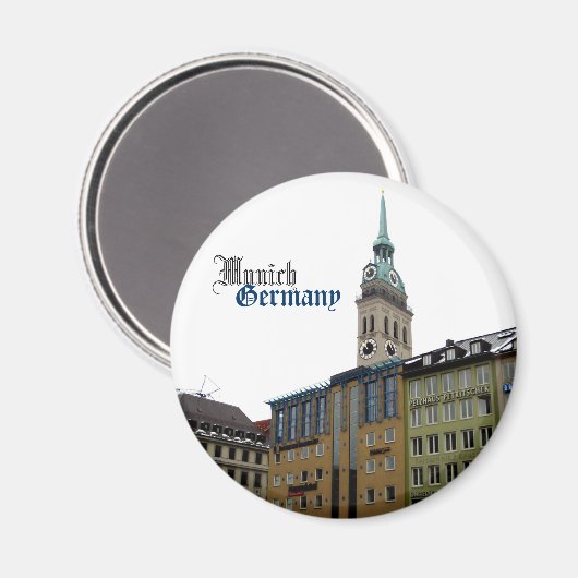 München Duitsland Reizen Souvenir Magneet (Voorkant / Achterkant)