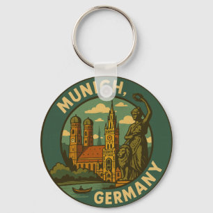 München Duitsland Stad Kunst Sleutelhanger