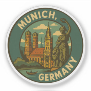München Duitsland Stad Kunst Sticker