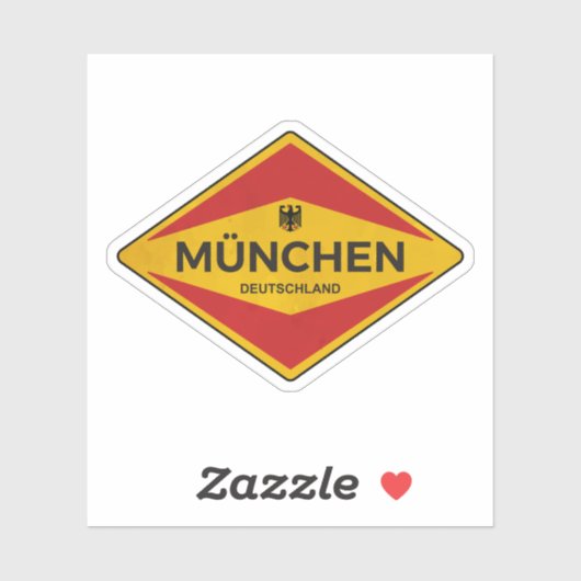 München Duitsland  Sticker (Vel)