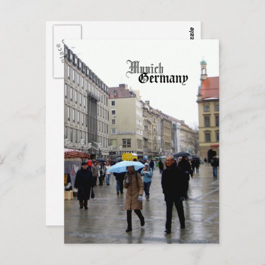 München Duitsland Travel Souvenir Briefkaart (Voorkant / Achterkant)