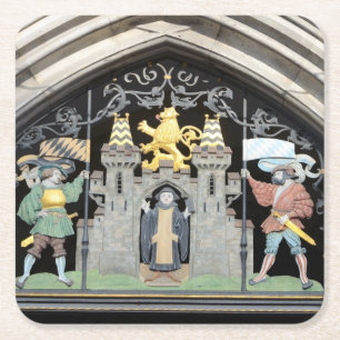 München, Duitsland Vierkante Kartonnen Onderzetter