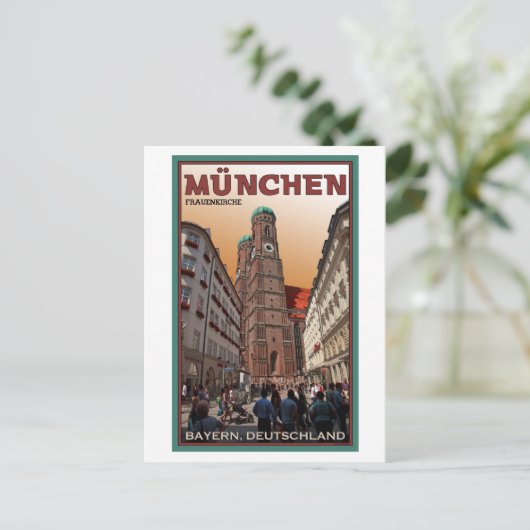 München - Frauenkirche Briefkaart (Staand voorkant)