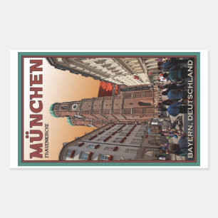München - Frauenkirche Rechthoekige Sticker