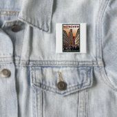 München - Frauenkirche Vierkante Button 5,1 Cm (In situ)