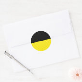 München (Gestreept), Duitsland Ronde Sticker (Envelop)