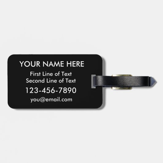 München Heart Bagagelabel Sjabloon München (Achterkant horizontaal)