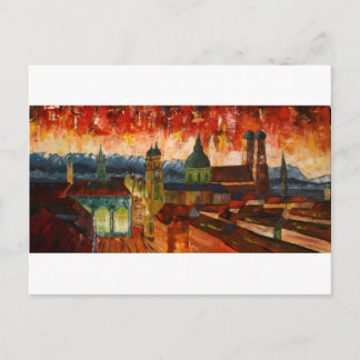 München met Alps Panorama Briefkaart