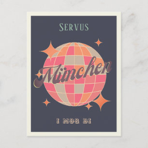 München München Deutschland Retro  Briefkaart