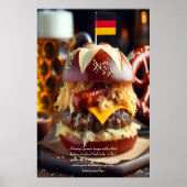 München Munchies: Brat Burger Bonanza 24x36 Poster (Voorkant)