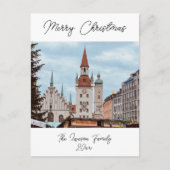 München personalisaliseer de kerstmarkt Duitsland Briefkaart (Voorkant)