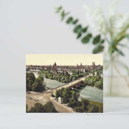 München uit het Maximilianeum, Beieren, Duitsland  Briefkaart (Staand voorkant)