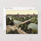 München uit het Maximilianeum, Beieren, Duitsland  Briefkaart (Voorkant / Achterkant)