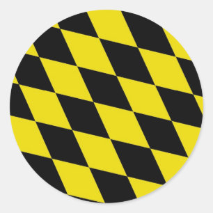 münchen vlag duitsland land beieren munchen ronde sticker