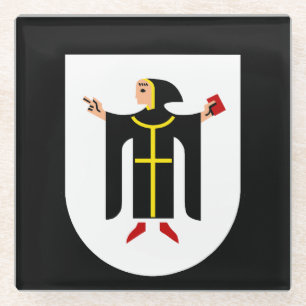 München Wapen Glazen Onderzetter