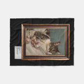 Munchie De kat rust - Canvas Fleece Deken (Voorkant (Horizontaal))