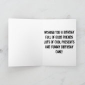 Munchie Monster! - Munchie tijd! Verjaardag Kaart (Binnen)