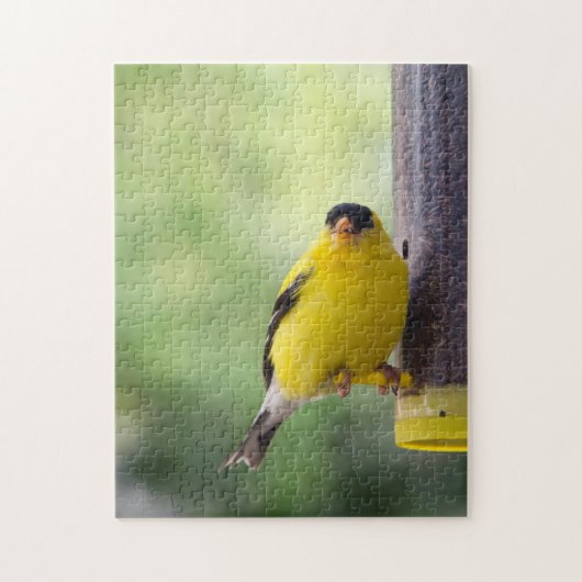 Munching Goldfinch Legpuzzel (Verticaal)