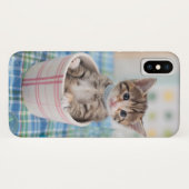 Münchkin Kitten met  lint Case-Mate iPhone Case (Achterkant (horizontaal))