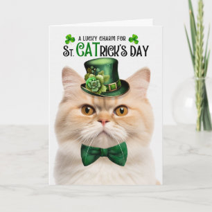 Munchkin Sausage Kat St. Patrick's Day Lucky Charm Feestdagen Kaart