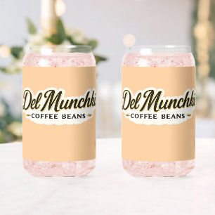Munchy koffiebonen premium blikvorm glas