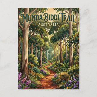 Munda Biddi Trail Australia Briefkaart