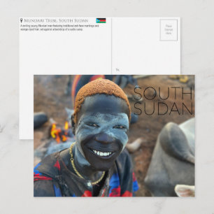 Mundari Stam, Zuid-Soedan Reisansichtkaart Briefkaart