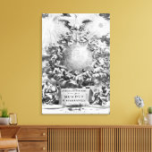 Mundus Subterraneus" door Athanasius Kircher Canvas Afdruk (Insitu (Woonkamer))