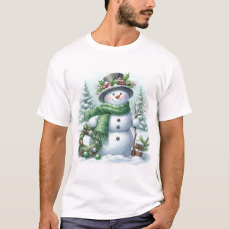 Muñeco de nieve t-shirt