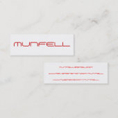 MUNFELL MINI VISITEKAARTJE (Voorkant / Achterkant)