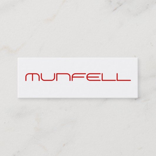 MUNFELL MINI VISITEKAARTJE (Voorkant)