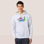 Mung, Chowder, Shnitzel en Truffels in nagelauto Hoodie (Voorkant volledig)