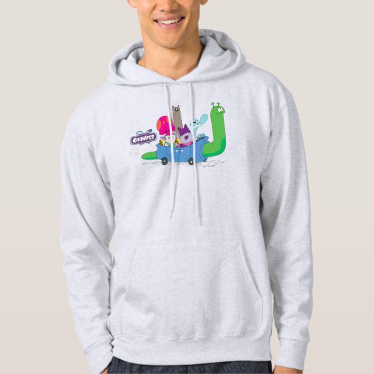 Mung, Chowder, Shnitzel en Truffels in nagelauto Hoodie (Voorkant)