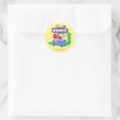 Mung, Chowder, Shnitzel en Truffels in nagelauto Ronde Sticker (Tas)
