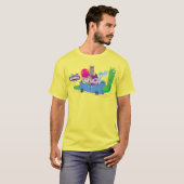 Mung, Chowder, Shnitzel en Truffels in nagelauto T-shirt (Voorkant volledig)