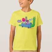 Mung, Chowder, Shnitzel en Truffels in nagelauto T-shirt (Voorkant)