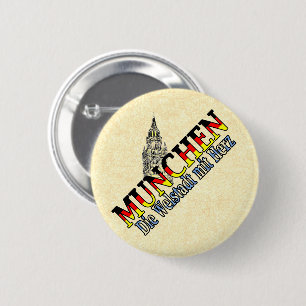 Munich Bavaria Duitsland Ronde Button 5,7 Cm