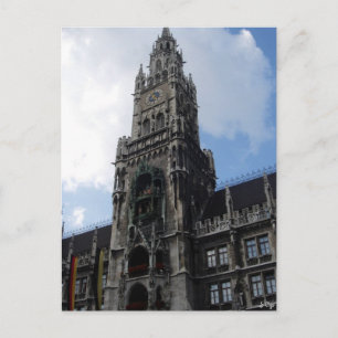 Munich Clock Tower Marienplatz Briefkaart