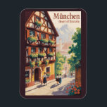 Munich Germany Bavaria Illustration Travel Art<br><div class="desc">Munich retro vector travel design. From Marienplatz to Oktoberfest,  it’s a must-visit destination full of German heritage and vibrant urban life.</div>