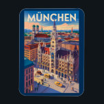 Munich Germany Illustration Travel Art Vintage<br><div class="desc">Munich retro vector travel design. From Marienplatz to Oktoberfest,  it’s a must-visit destination full of German heritage and vibrant urban life.</div>