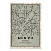 Munich germany map print poster canvas (Devant)