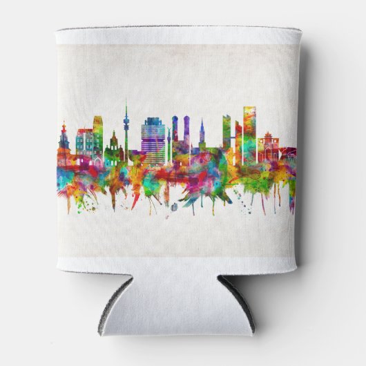 Munich Germany Skyline Blikjeskoeler (Voorkant)