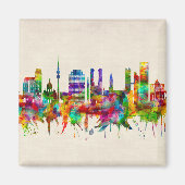 Munich Germany Skyline Magneet (Voorkant)