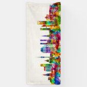 Munich Germany Skyline Spandoek (Verticaal)