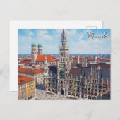 Munich Marienplatz Germany Briefkaart (Voorkant / Achterkant)