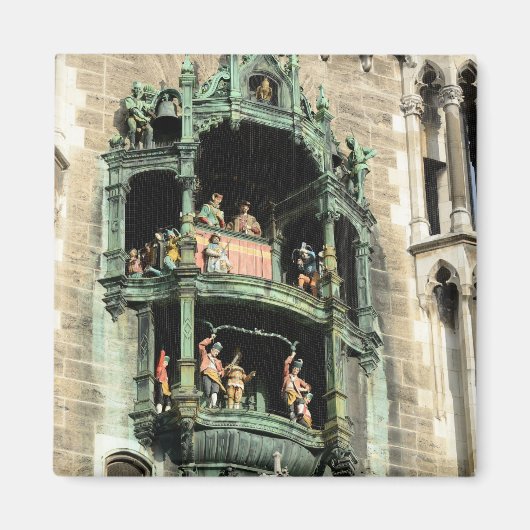 munich neues rathaus glockenspiel magneet (Voorkant)