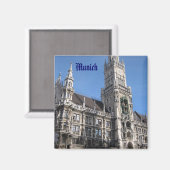 Munich Rathaus Magneet (Voorkant / Achterkant)