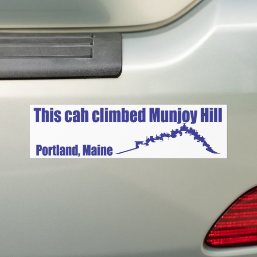 Munjoy hill bumper sticker (Op auto)