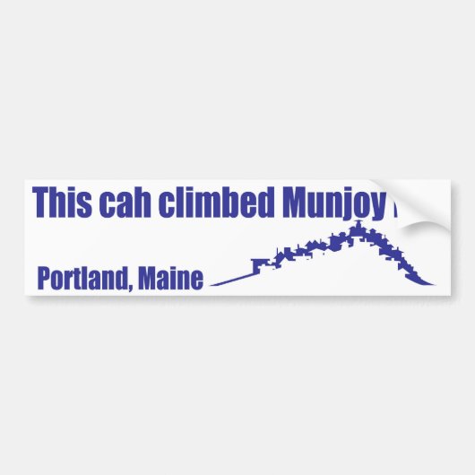 Munjoy hill bumper sticker (Voorkant)