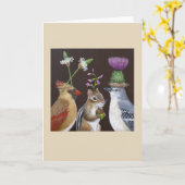 Munk in het Midden-wenskaart Kaart (Gele Bloem)